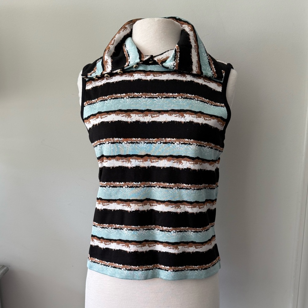 ST. John 2 Piece Knit Tank Removable Collar - Picture 5 of 16